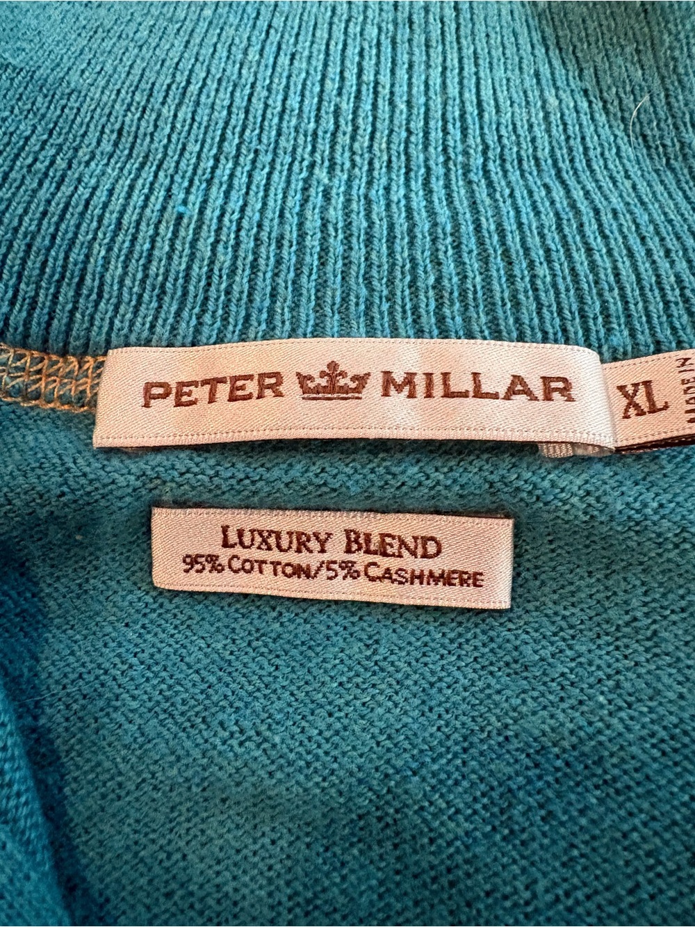 Peter Millar Teal Crewneck Sweater